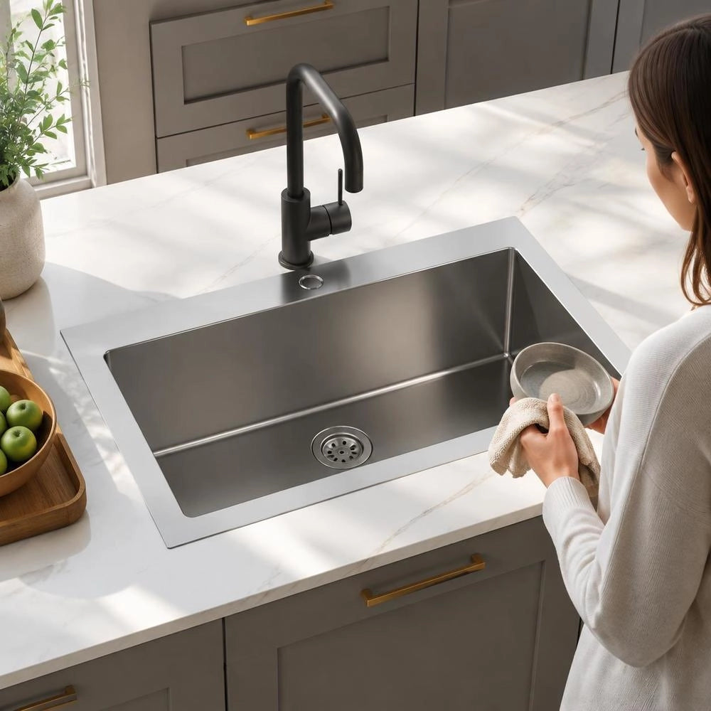 Handmade Stainless Steel Built-in Sink