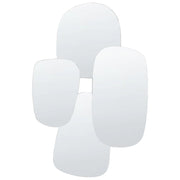 Specchio da parete argento 80 x 120 cm Specchio decorativo da parete stile moderno da appendere