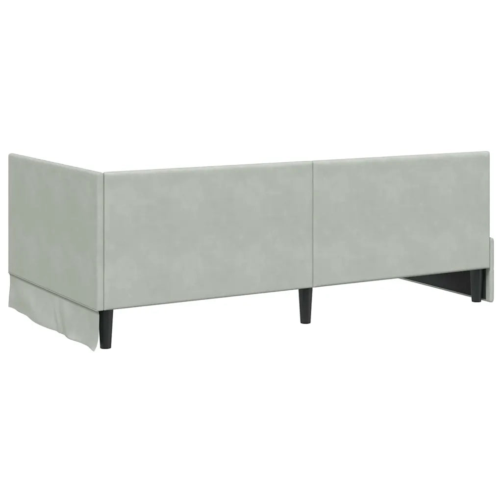 Cornice del letto ad angolo Grigio chiaro 90 cm x 200 cm 42016388