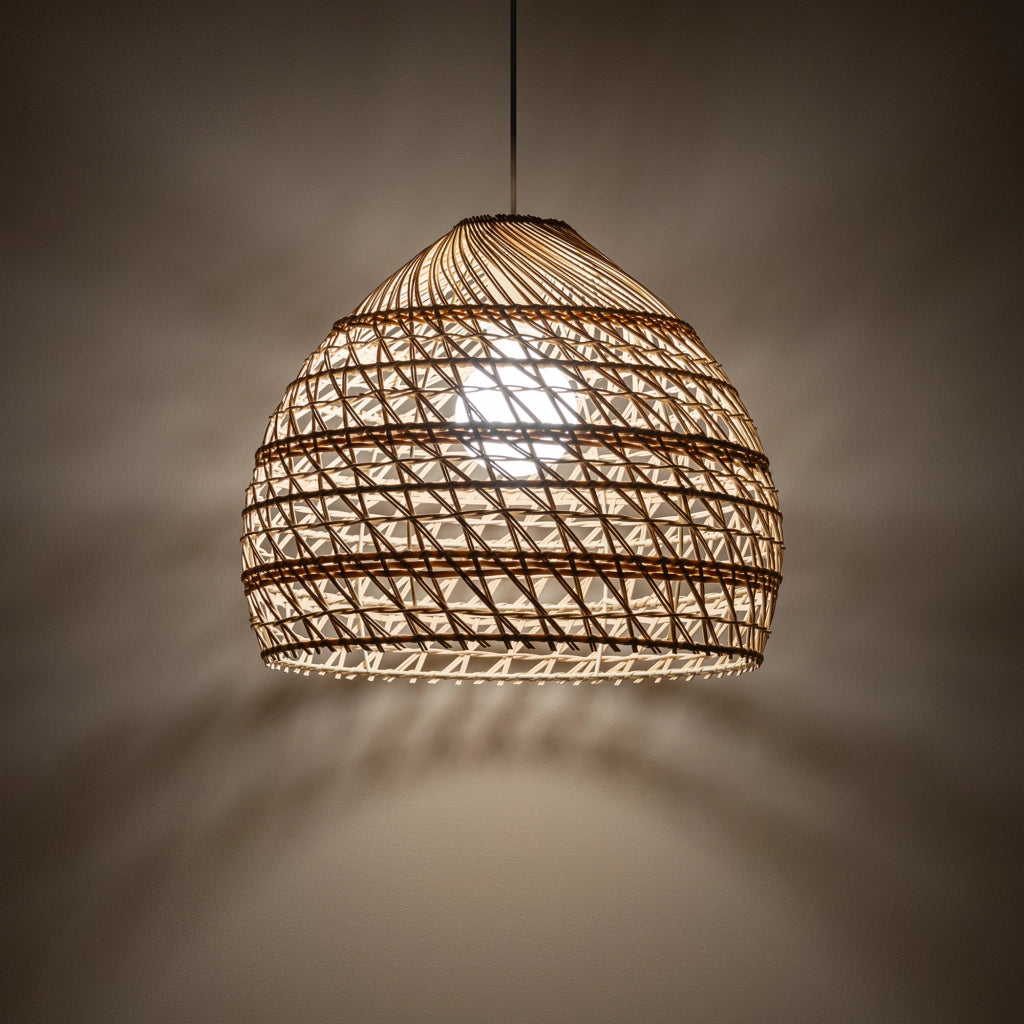Lampada a sospensione Boho rattan Ø43 E27 25W Nowodvorski