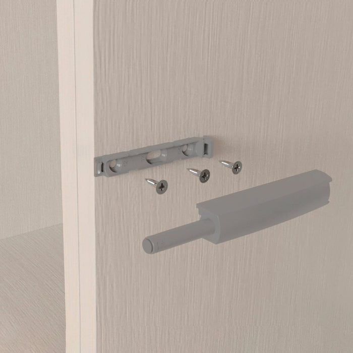 Set 10 Chiudiporta Regolazione 80 mm Ammortizzata in Tecnoplastica Emuca