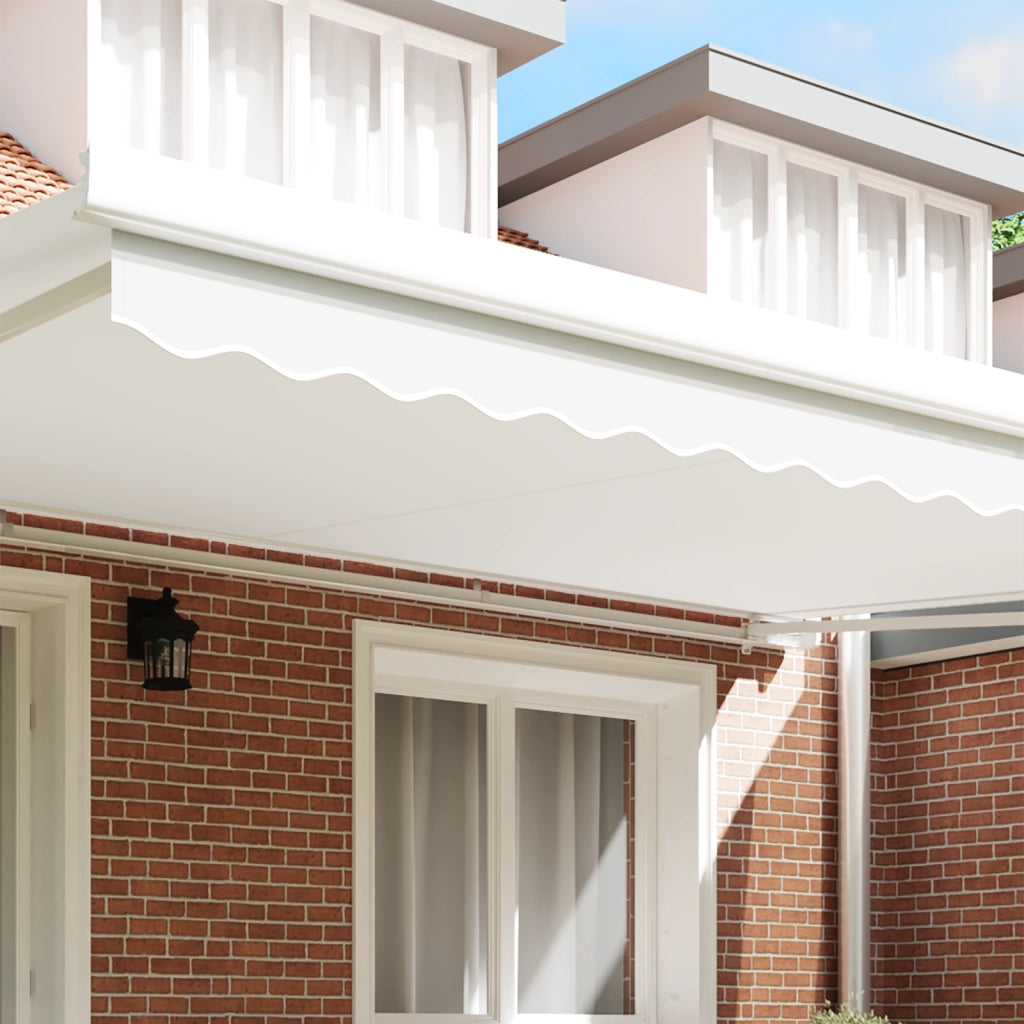 Tenda da Sole per Telaio da 5 m Bianca 4.8x0.2 m