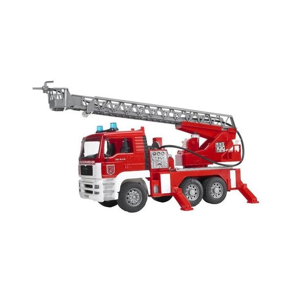 Mezzo primo soccorso bruder 2771 man autopompa pompieri con luci e suo