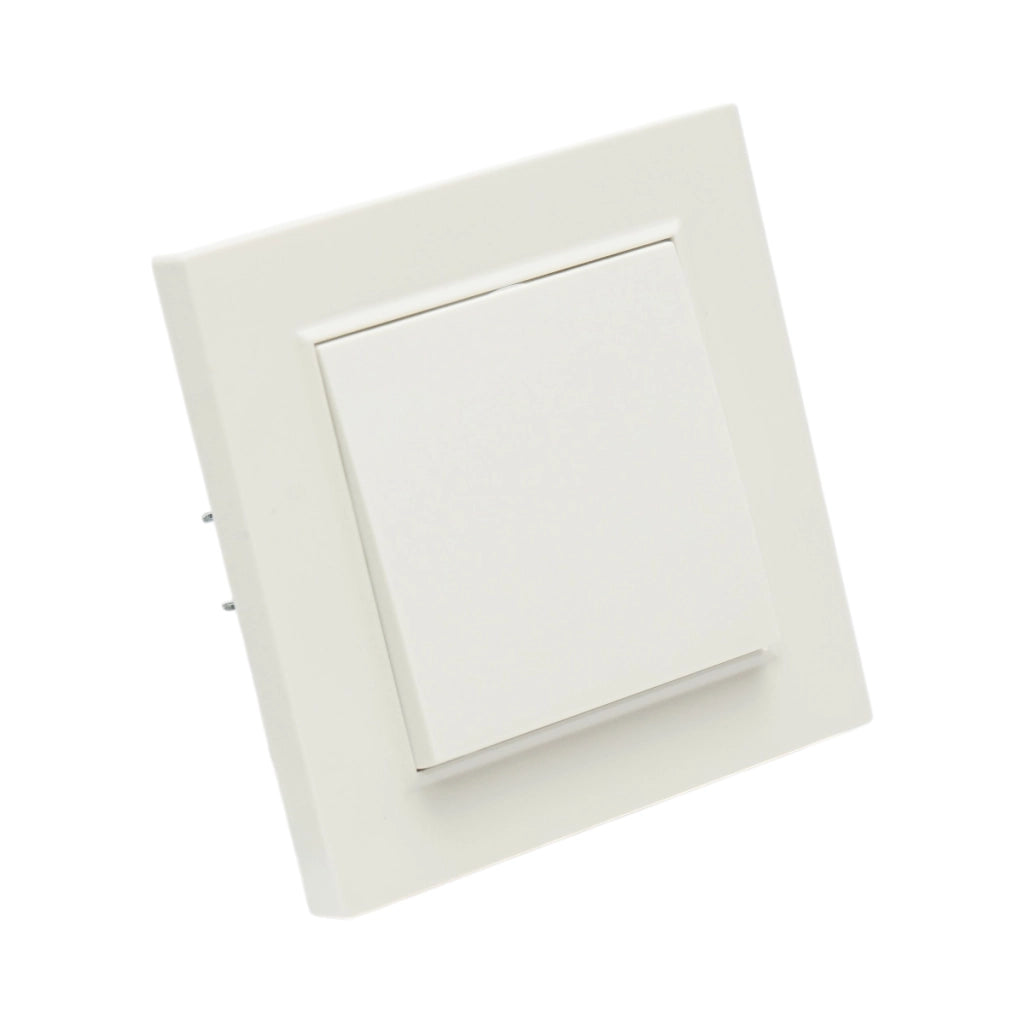 Interruttore da incasso per scale bianco 220V, 10AX, ABS 80x80mm