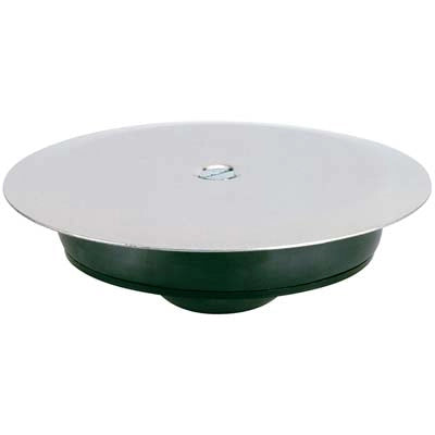 TAPPO ESPANSIONE + PIATTELLO X POZZETTO WC - PP/INOX MM 120- 5 pezzi