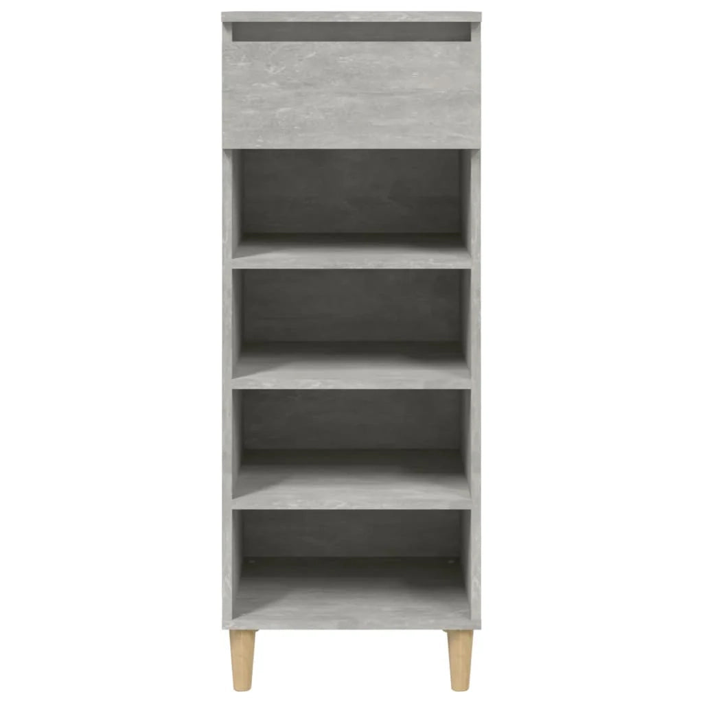 Scarpiera mobiletto portascarpe mobile per ingresso/corridoio/soggiorno 40 x 36 x 105 cm legno ingegnerizzato grigio 02_0021814
