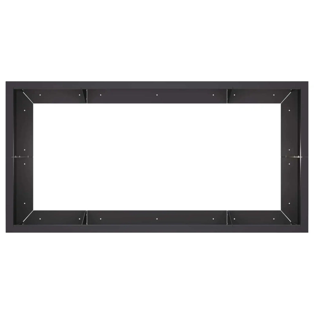 Muro di contenimento 6 pz 200 x 100 x 50 cm Acciaio Nero 3449233