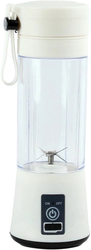Centrifuga portatile, frullatore per smoothie, centrifuga alimentare portatile da 380 ml, bianca