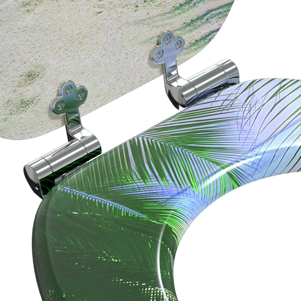 Sedile per toilette con chiusura morbida Verde 44 x 38 cm CFW1224472