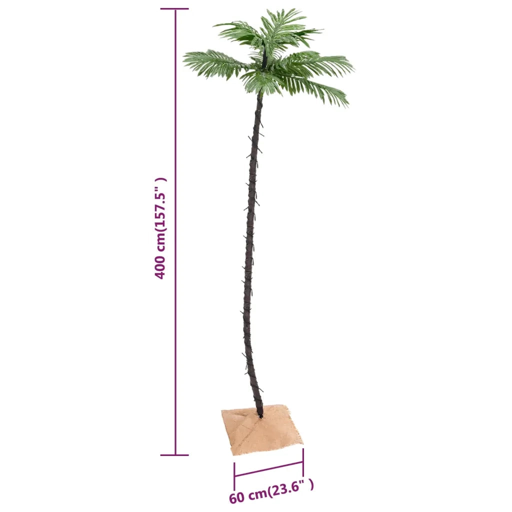 Palma con LED Bianco Caldo 252 LED 400 cm CFW8088891
