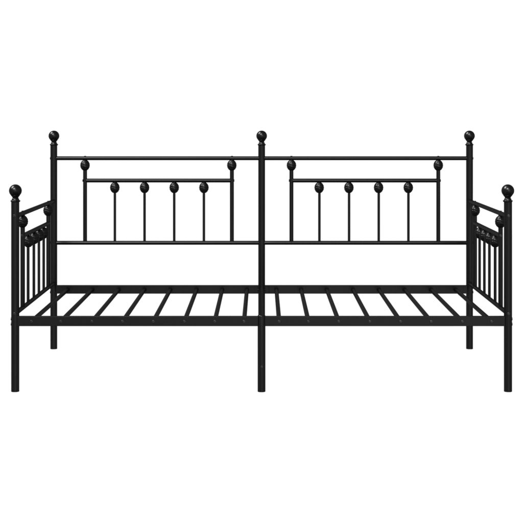 Struttura Daybed  Nera 107x203 cm in Acciaio