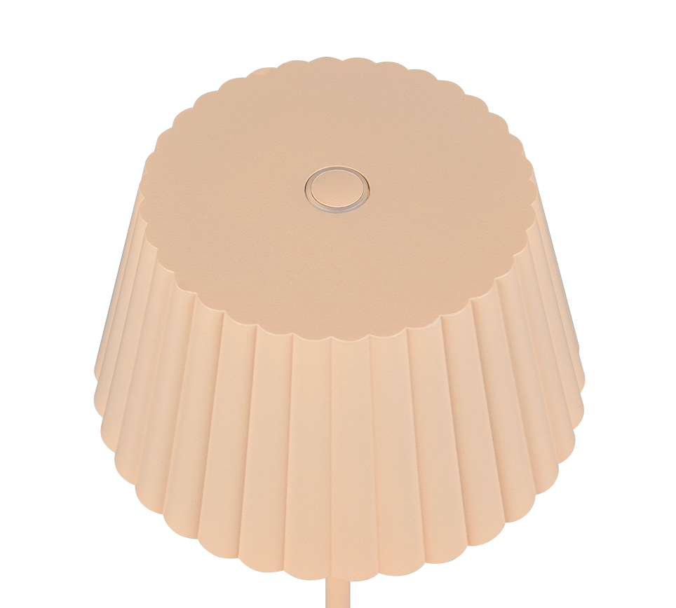 Piantana LED ricaricabile, metallo, sabbia, H 123 cm, Suarez