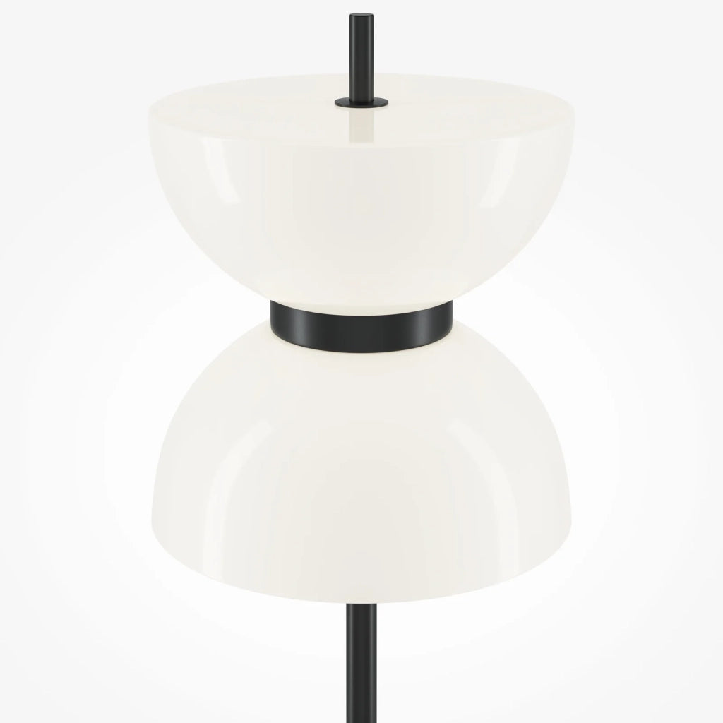 Maytoni Lampada da terra moderna Kyoto 1 luce LED integrato nero metallo vetro