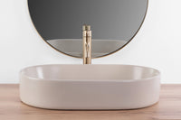 Lavabo Da Appoggio Rea Nadia 60 Beige Matt