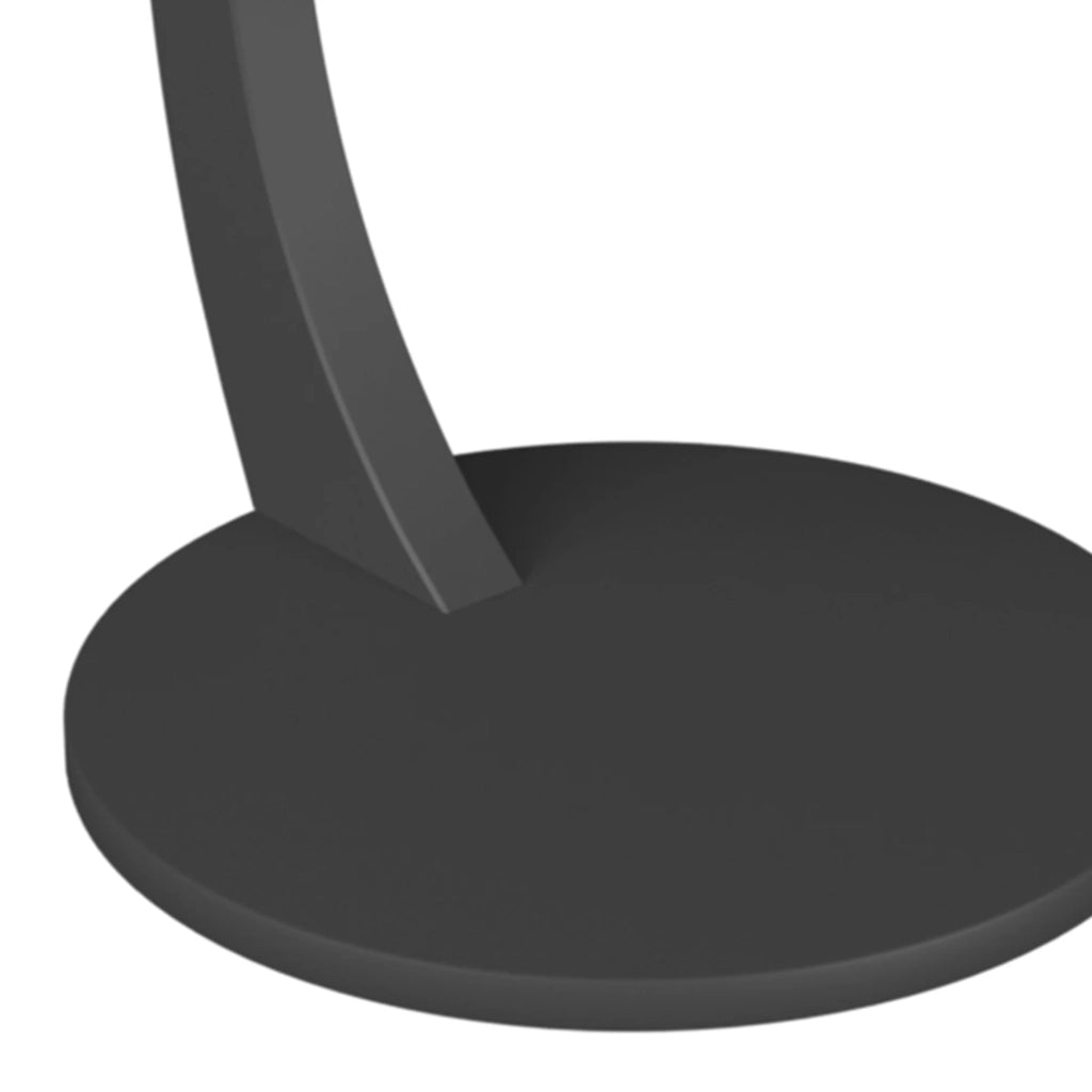 Tavolino rotondo con rotelle 56 x 38 cm grigio 03_0008666