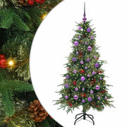 Albero di Natale | Decorazioni natalizie Artificiale con Rami Pieghevoli Verde 150 cm