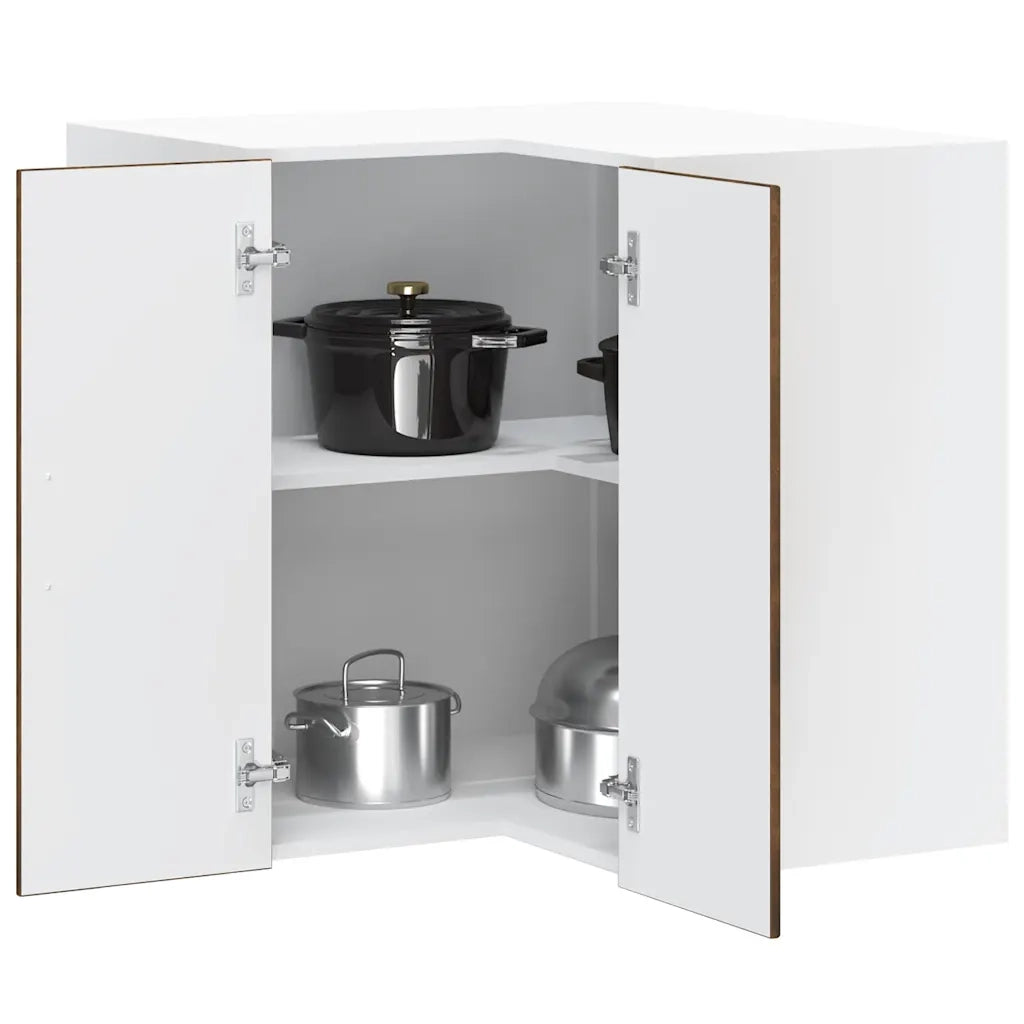 Pensile da Cucina | Mobile da Cucina ad Angolo Porto Rovere Fumo Legno Multistrato
