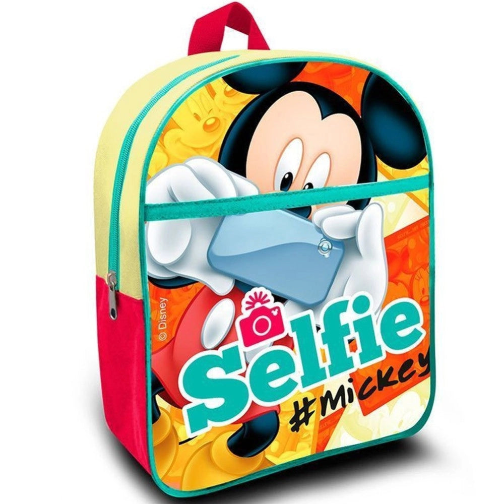 Trade Shop - Zaino Mickey Mouse Topolino Colore Ocra Bambini Asilo Tempo Libero Elementari -