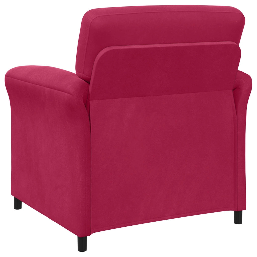 Set di divani 2 pz Rosso Vino Velluto 3424890