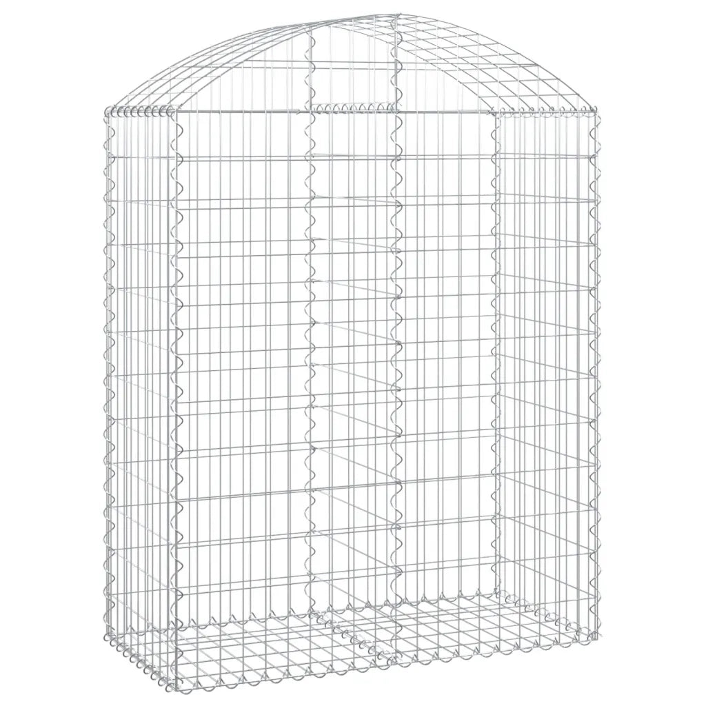 Cesto Gabbione ad Arco 100x50x120/140 cm Ferro Zincato 153436