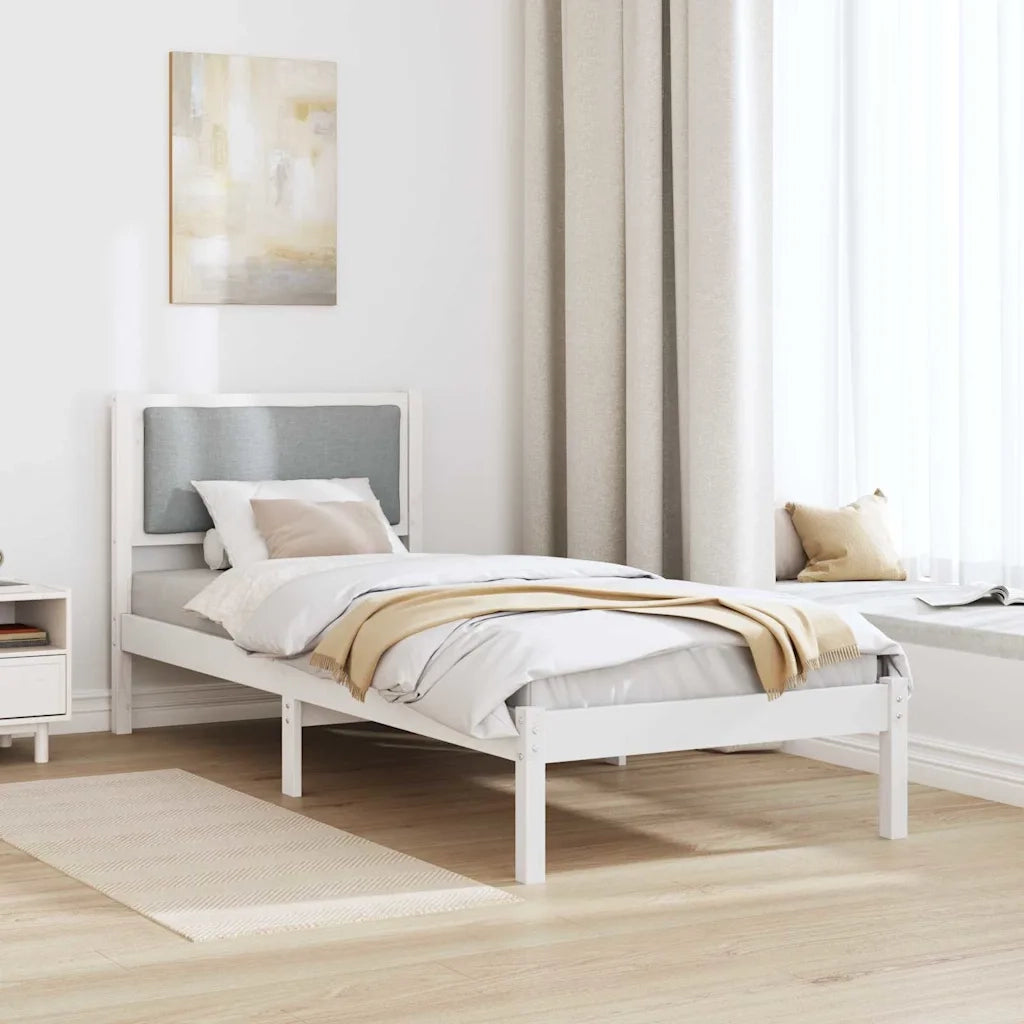 Struttura del letto Grigio chiaro 80 x 190 cm Pino massello 878163
