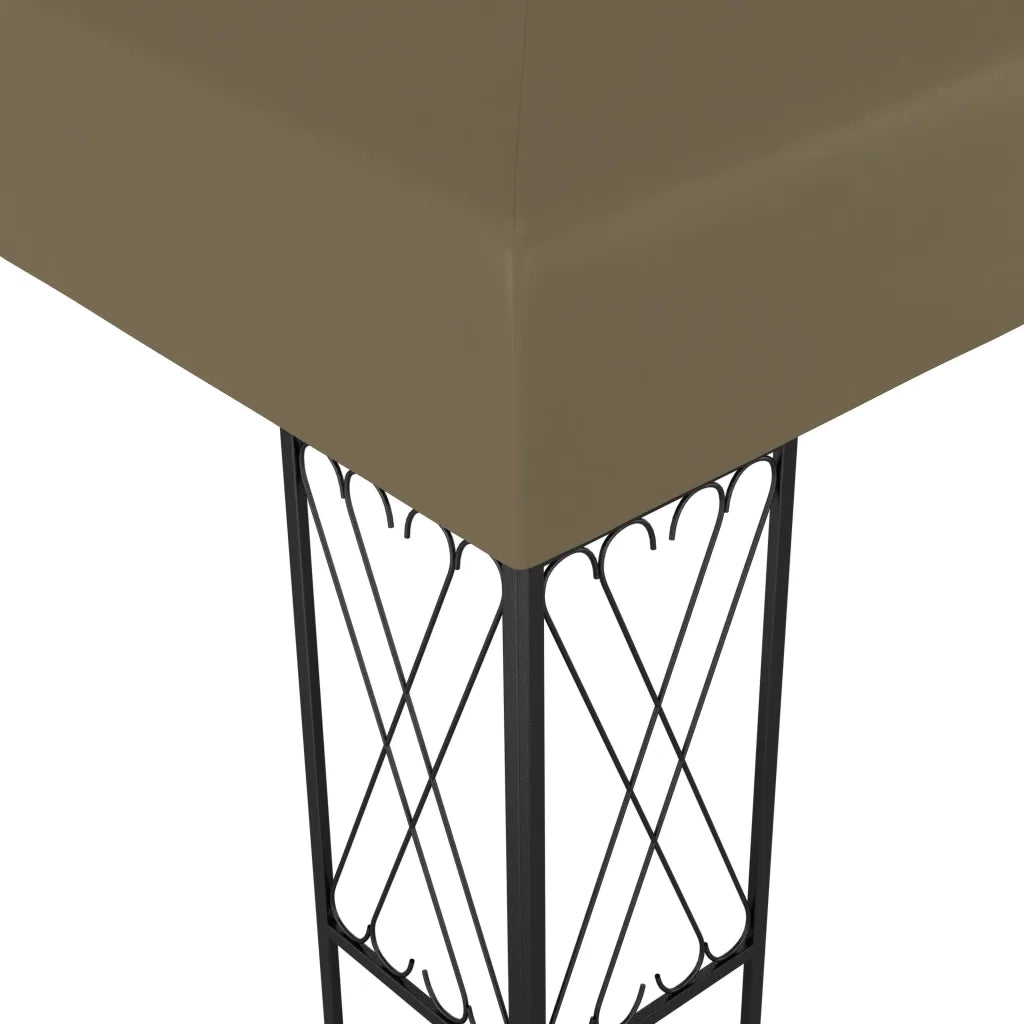 Gazebo 3x4 m Grigio Talpa in Tessuto