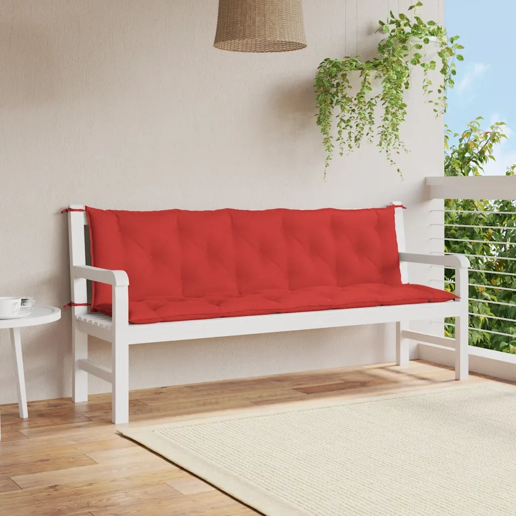 Cuscino per Panca Rosso 180x(50+50)x7 cm in Tessuto Oxford 315034