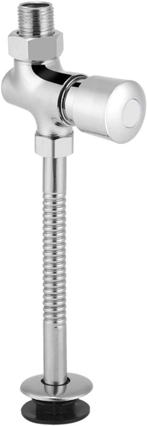 Valvola di scarico automatica per toilette - Zinco - Maniglia per water - 1/2 pollice - Tempo di scarico 3-10 secondi - Sostenibile e robusto - Maniglia di scarico