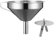 Trechter in RVS 13cm con setola a 200 mesh - Trechter piccolo - Trechter per olio/sap/vino - Trechter per conserva - Trechter in acciaio inossidabile con lama sottile