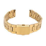 Cinturino orologio in acciaio inossidabile - Cinturino orologio sostitutivo - Chiusura doppia - Protezione dorata - Cinturino orologio metallico - Adatto a...