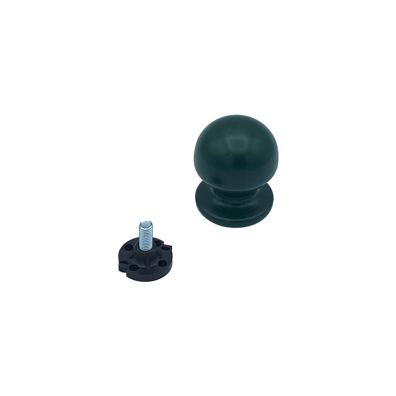 Pomolo fisso per porta SAGUATTI 869/50SAB in alluminio verde opaco