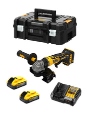 Mini-Smerigliatrice DeWALT DCG404H2T (2 x 5,0 Ah Powerstack + DCB1104 + TSTAK II)