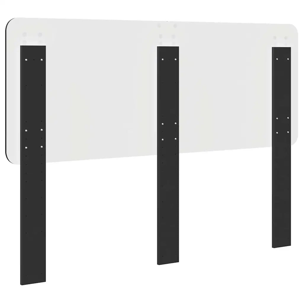 Testiera-Testata-Testiera Decorativa Rovere Nero 140 cm Legno multistrato 218451