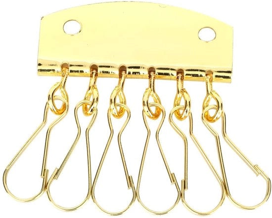 Sostegno per Chiavi a 6 Ganci - Orefice per Chiavi - DIY Protezione per Chiavi - Resistente all'Ossidazione - Materiale di Alta Qualità - Lunga Durata