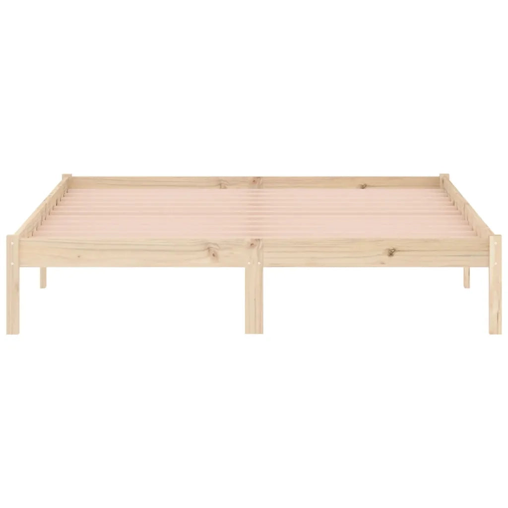 Giroletto senza Materasso-Struttura Letto 152x203 cm in Legno di Pino Queen