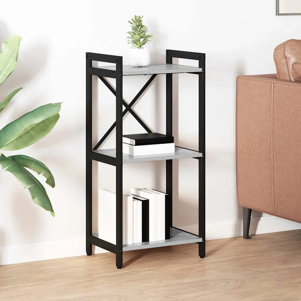 vidaXL Libreria Grigio sonoma 40 x 30 x 83 cm Legno multistrato