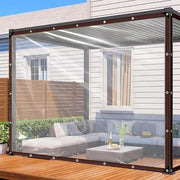Telaio trasparente - con occhi, telaio trasparente acqua, 1x5m telaio trasparente, arredo esterno, impermeabile, stoffa, impermeabile telo da giardino, resistente al tempo per la protezione contro gli elementi