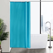 Douchegordino Acquamarina Antischiumosa Tela di Poliestere Impermeabile per Docce o Bagno, 6 Haken, 100x200cm.
