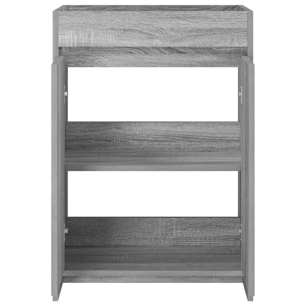 Mobiletto da Bagno Sotto Lavabo Sonoma grigio 56 x 37,5 x 81 cm 890781