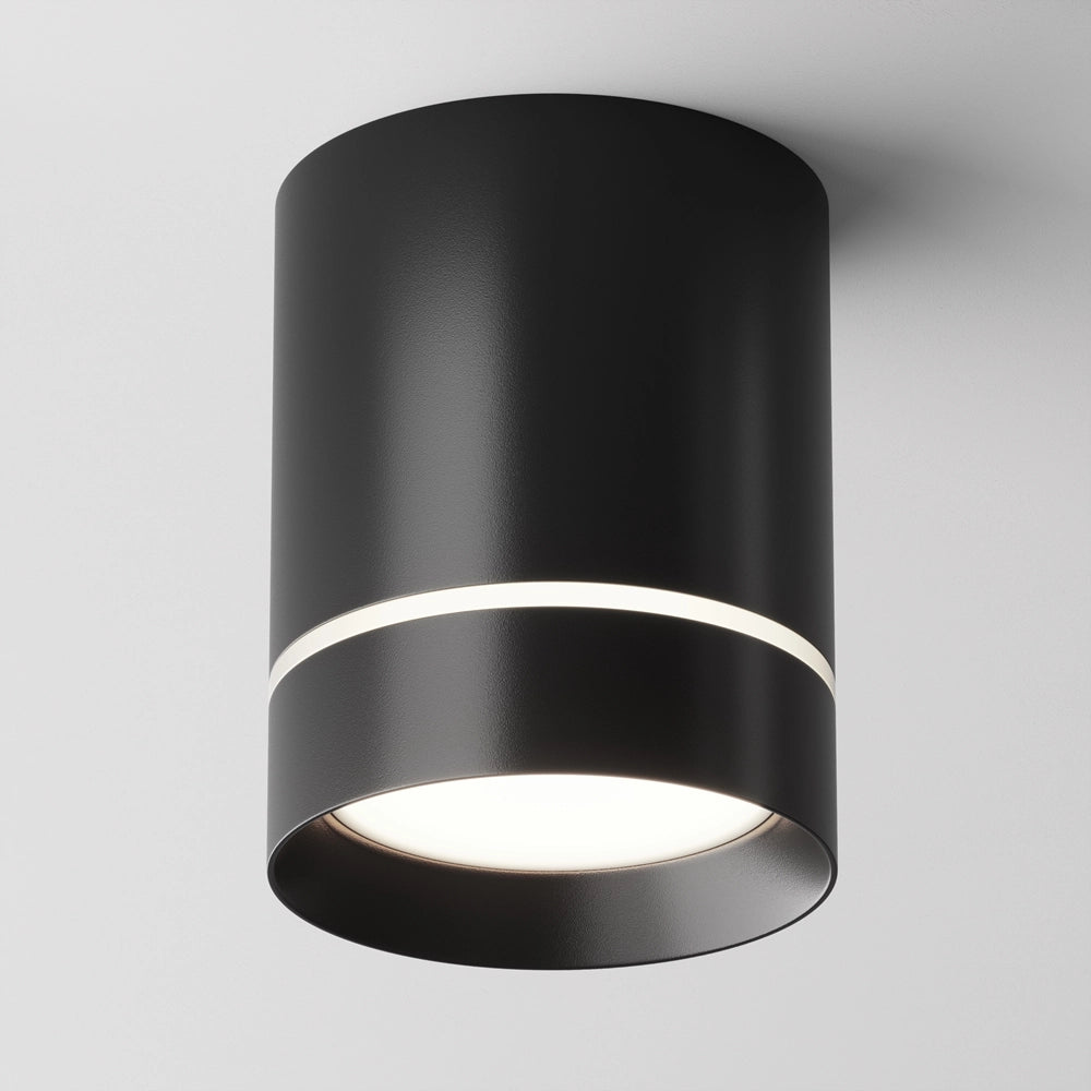 Plafoniera LED Maytoni Orlo nera 9W 4000K alluminio