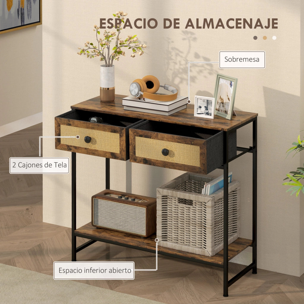 Consola ¨C Minimal ¨C 80x30x75 cm Marrone Ratano
