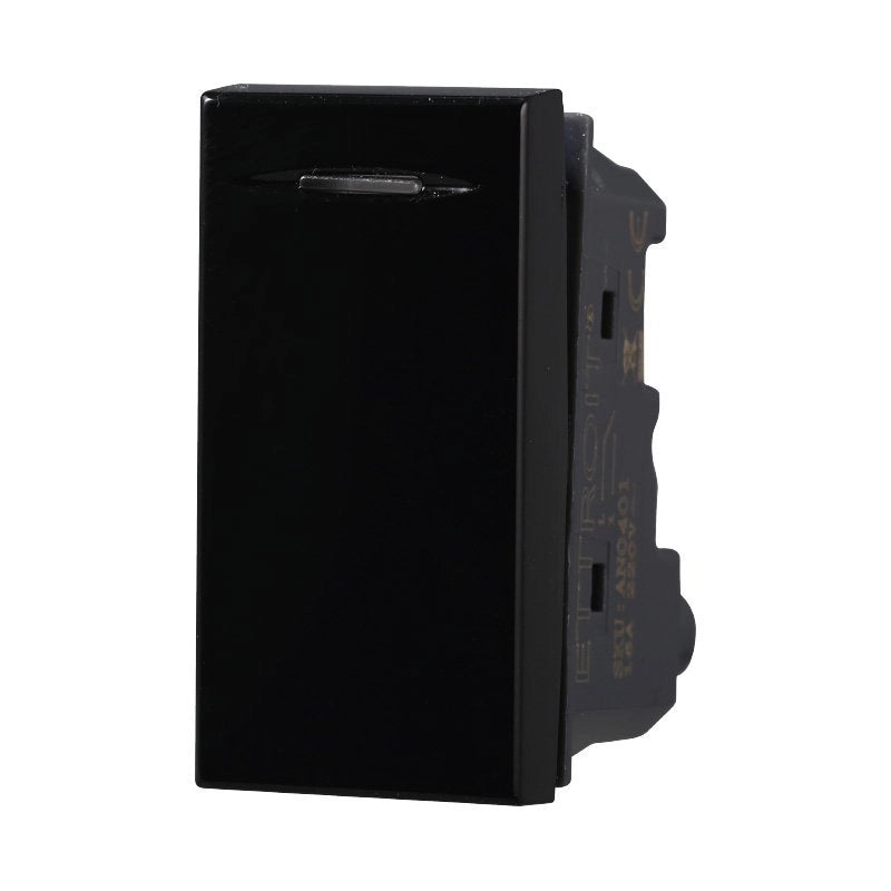 Pulsante 1P 16A Colore Nero Compatibile Con Bticino Axolute