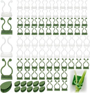 90 pezzi di clip per piante - 5 modelli di supporto per piante da parete - clip per piante rampicanti - clip per piante rampicanti invisibili - verde e bianco - clip di fissaggio per piante rampicanti
