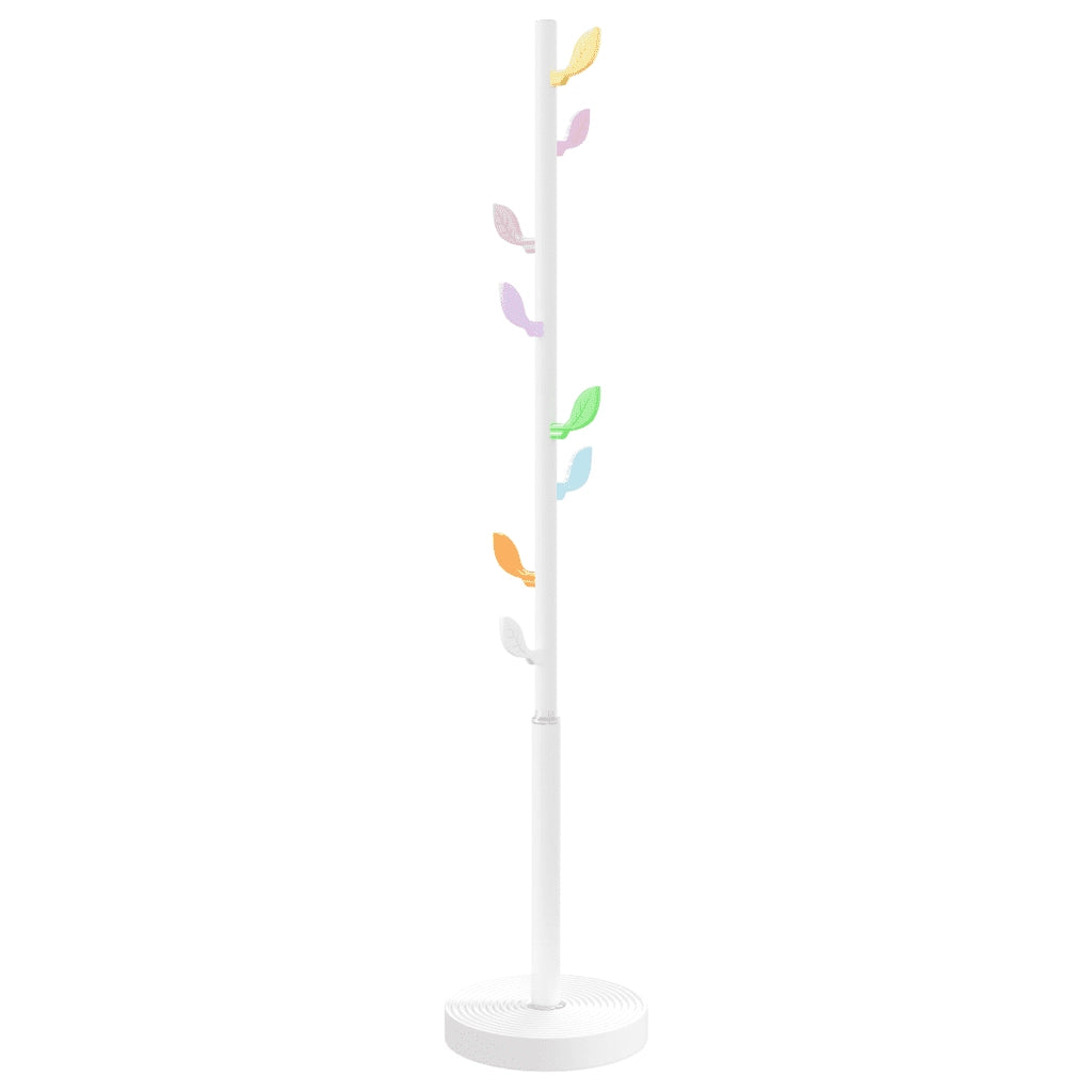 Appendiabiti Bianco 172 cm in Ferro Verniciato a Polvere 377089