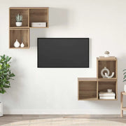 Set mobile TV 4 pcs Rovere artigianale Legno multistrato 3393290
