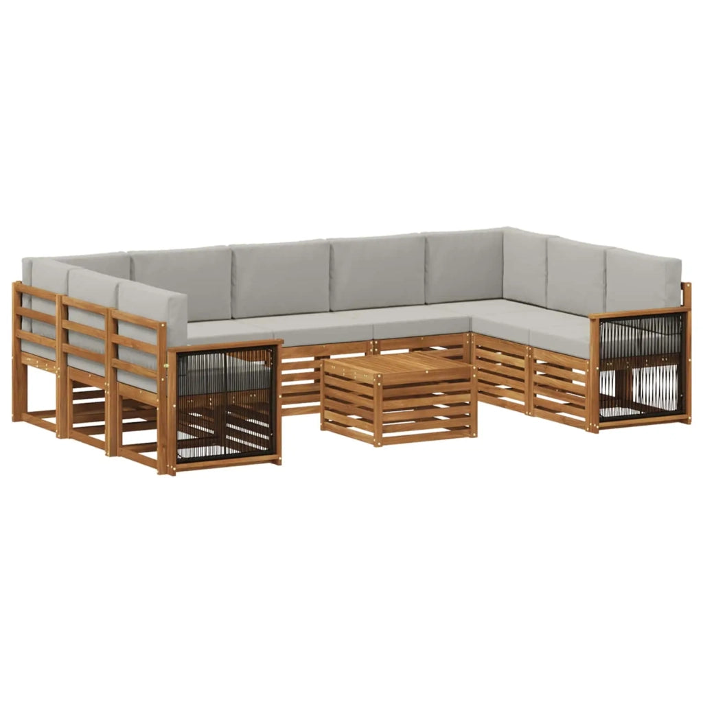 Set divani Legno di Acacia Massello 3384862