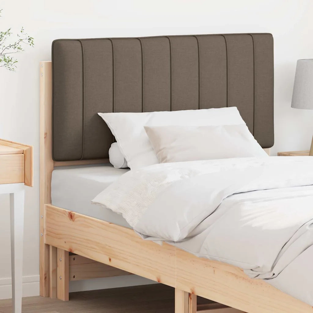 Testiera imbottita-Testiera con Cuscini-Testata Marrone e taupe 90 cm Pino massello 550879
