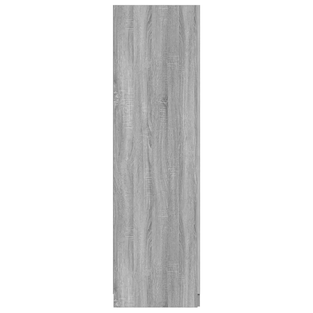 Armadio Grigio Sonoma 80x52x180 cm in Legno Multistrato 815352
