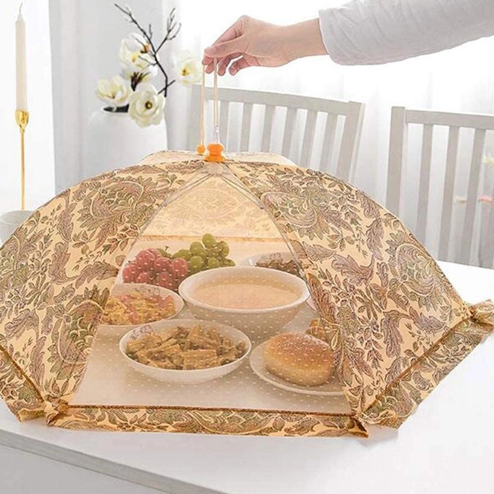Trade Shop - 2pz Copertura Pieghevole Tenda A Rete Anti Polvere Insetti Per Alimentari 60 Cm -