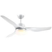 EasyComfort Ventilatore da Soffitto con Luce LED a 3 Modalità con Telecomando, 6 Velocità, Φ132x40cm